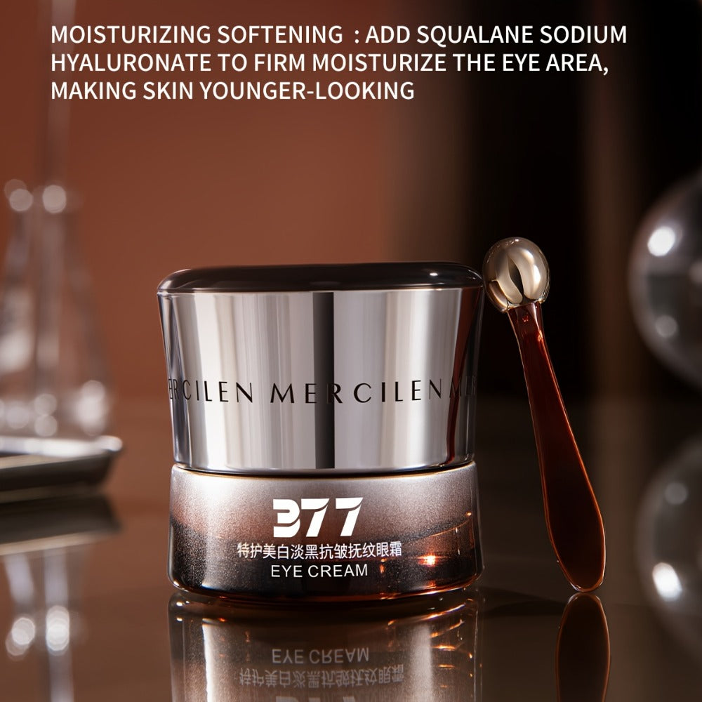 Eye Cream for Dark Circles & Puffiness — MERCILEN Brightening Formula with Niacinamide, Collagen & Plant Squalane, Hydrating & Firming, 25g, for Men & Women