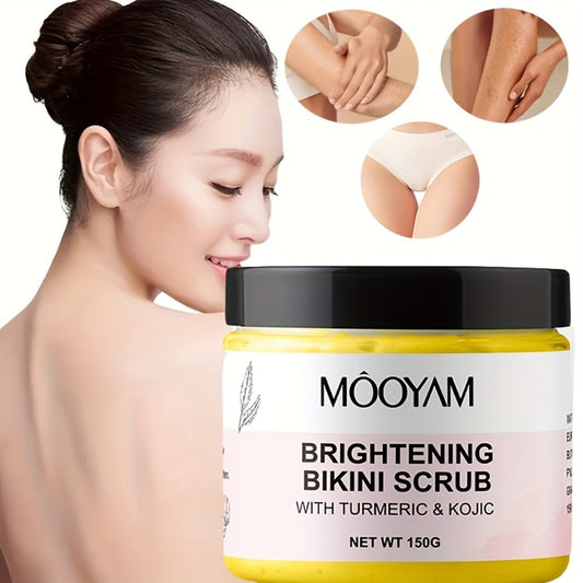 Glycolic Acid Turmeric Scrub for Bikini Area 150g, Must-have in Summer, Make Your Light Beige Radiant