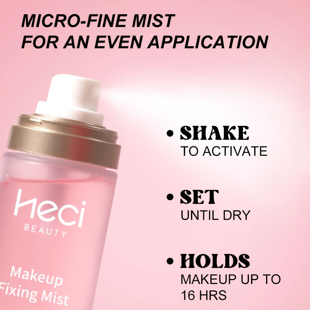 Makeup Setting Spray 3-in-1 Prime Hydrate & Set - Long-Lasting Waterproof Sweat-Proof Moisturizing Setting Spray for All Skin Types - Locks Makeup for Fuller Adherent Finish - Face Mist for Women
