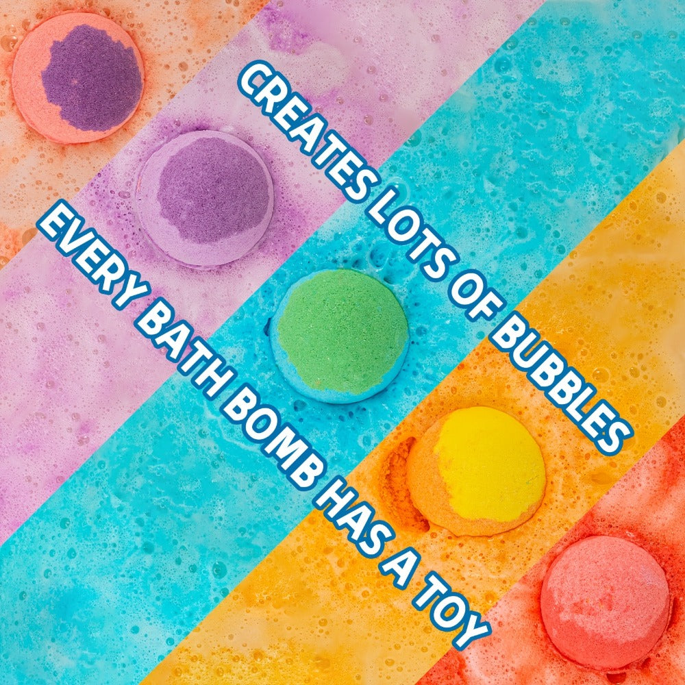 20pcs Bath Bombs with Surprise Inside - Colorful Animal & Ocean Theme, Lavender Scent, Educational Toys for Bath Time, Birthday & Easter Gifts for, Bath Toys, Playful Design, Durable Packaging
