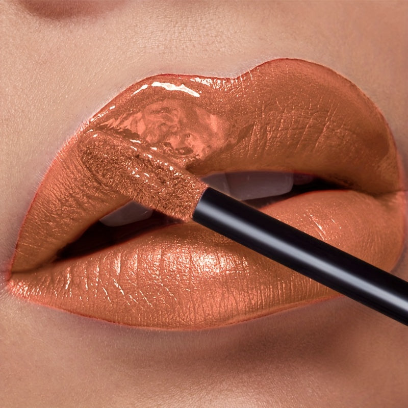 Shimmer Liquid Lipstick — Highly Pigmented Metallic Lip Gloss | Long-Lasting Non-Sticky | Plant Squalane Formula | 24 Shades for All Skin Types