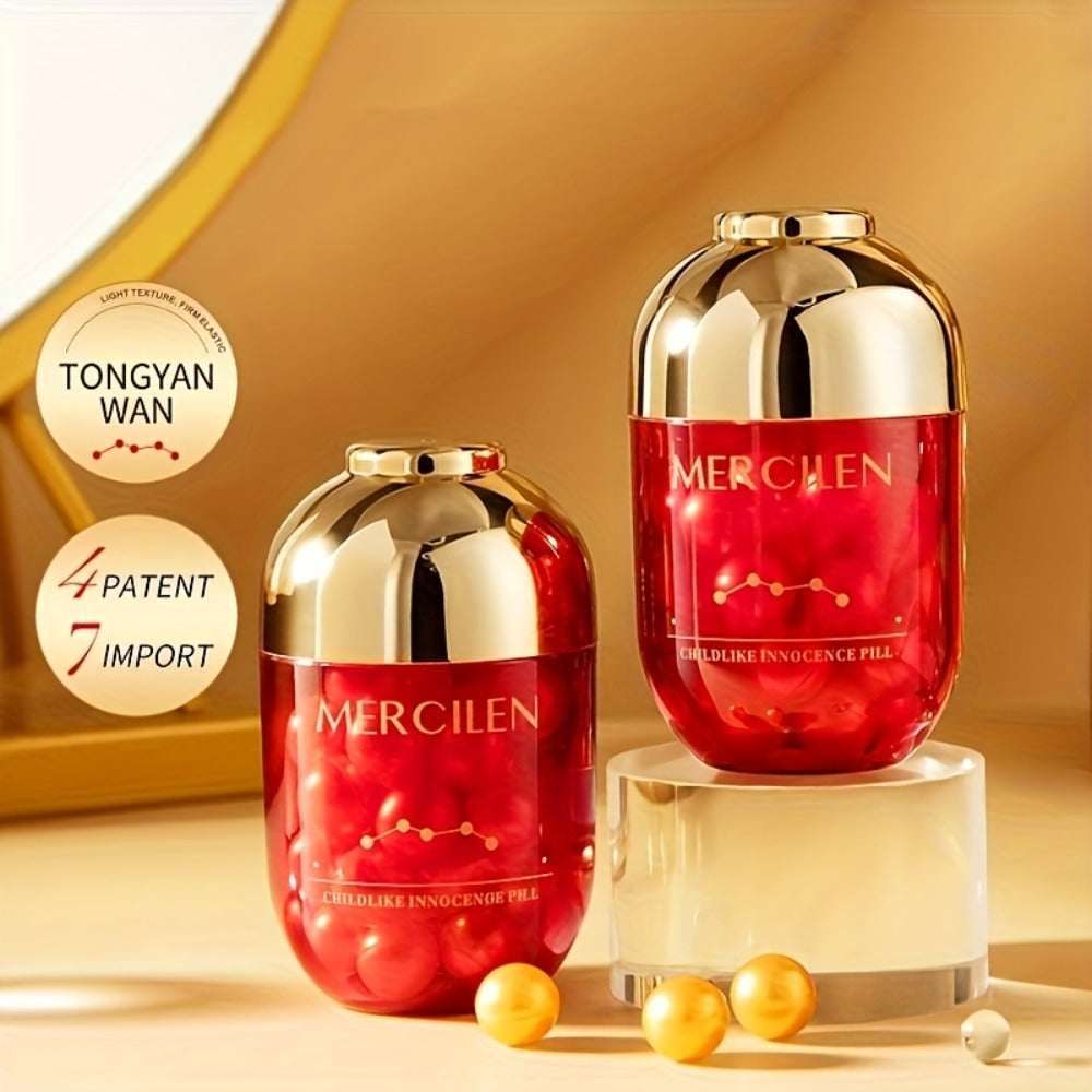 Collagen Serum 0. 5G x30 capsules, contains collagen, Jojoba seed oil and plant squalane to moisturize and moisturize Light Beige, making Light Beige look younger Makeup base