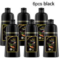 6 pieces black