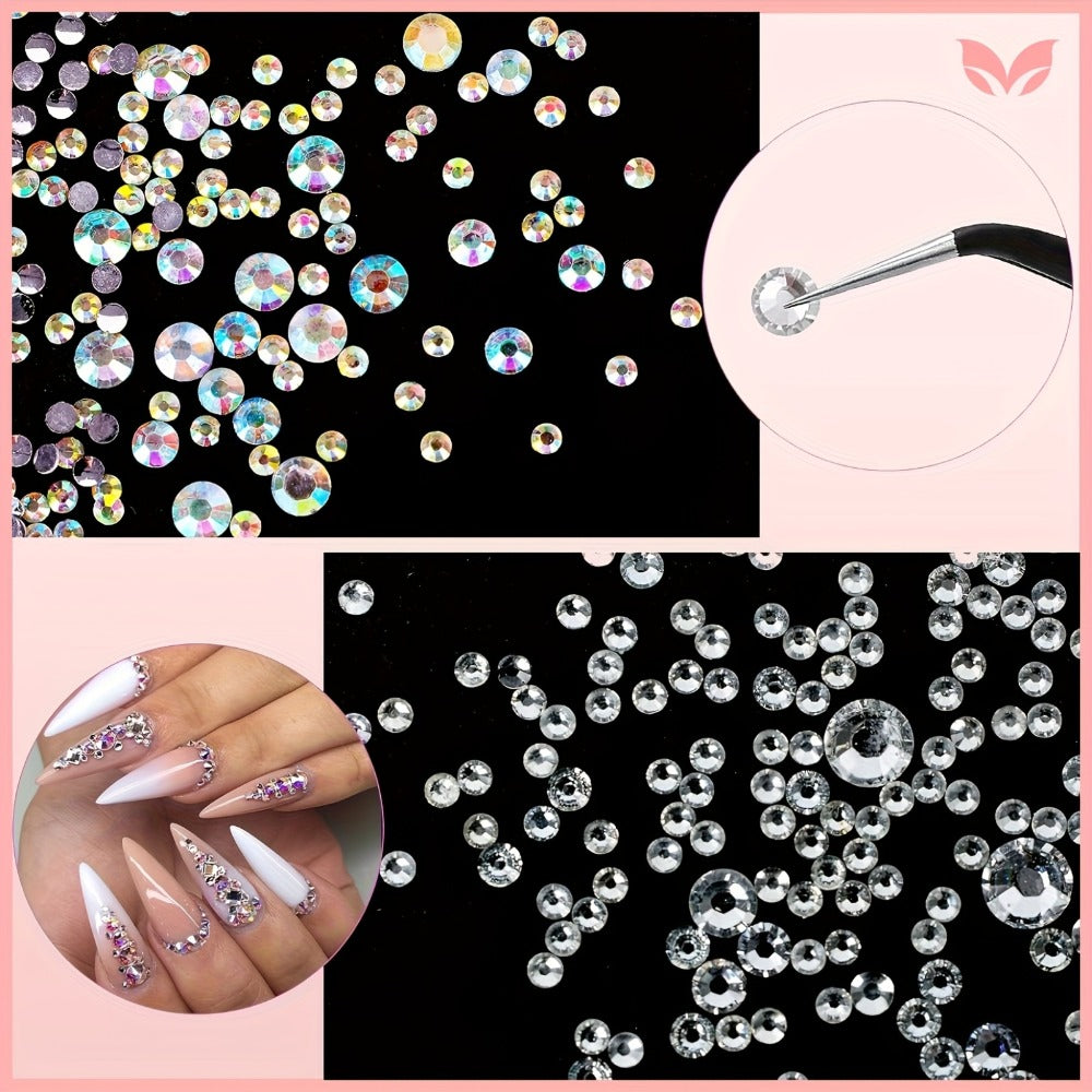 Acrylic Nail Kit with Lamp - Pink Clear White Acrylic Powder 12 Glitter Colors Nail Clippers & Polish - Complete All-in-One Manicure Set for Nail Technicians & Beginners