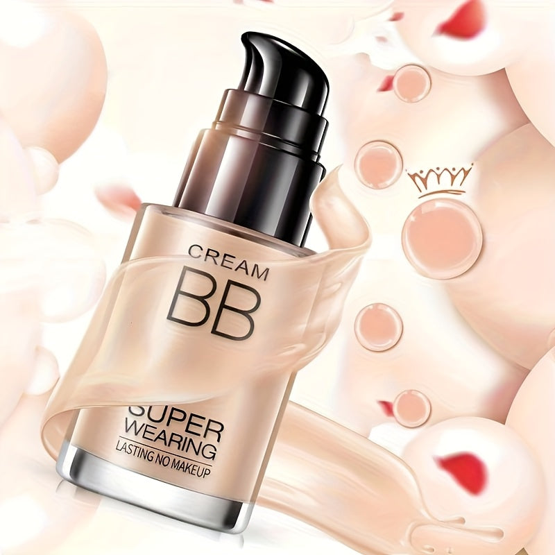 2pcs BB Cream And Setting Powder Set (includes Makeup Tools) Winter Moisturising Concealer Transparent Oil-Free Mattifying Setting Powder Long-lasting Wear Women's Make-up Set Mother's Day Gift