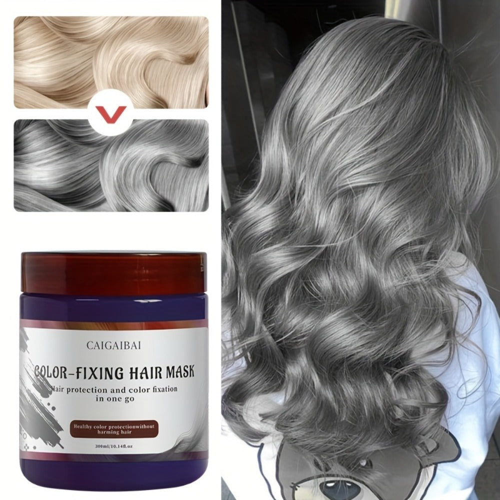 Rosemary Hair Mask Intensive Conditioner & Color Reviver for Dyed Hair - Deep Conditioning Fortifying Treatment All Hair Types Red Purple Gray 300ml