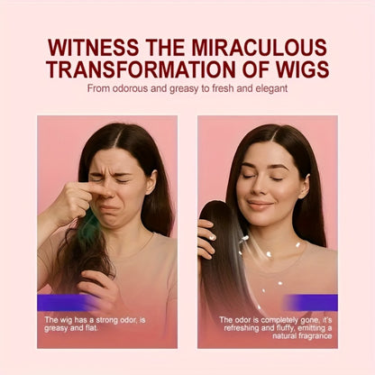 Wig Conditioner Spray with Argan Oil & Vitamin E - Sillkva Leave-In Moisturizing Care for Synthetic & Human Hair Wigs, Detangles, Reduces Frizz & Adds Shine