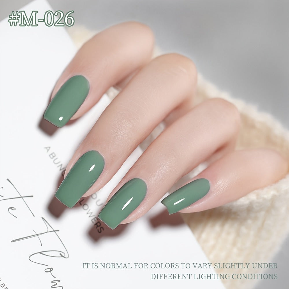 XEIJAYI 9pcs 0.51oz New Popular Nail Gel Semi Permanent Nail Art Soaking LED Nail Salon DIY Nail Salon Gel