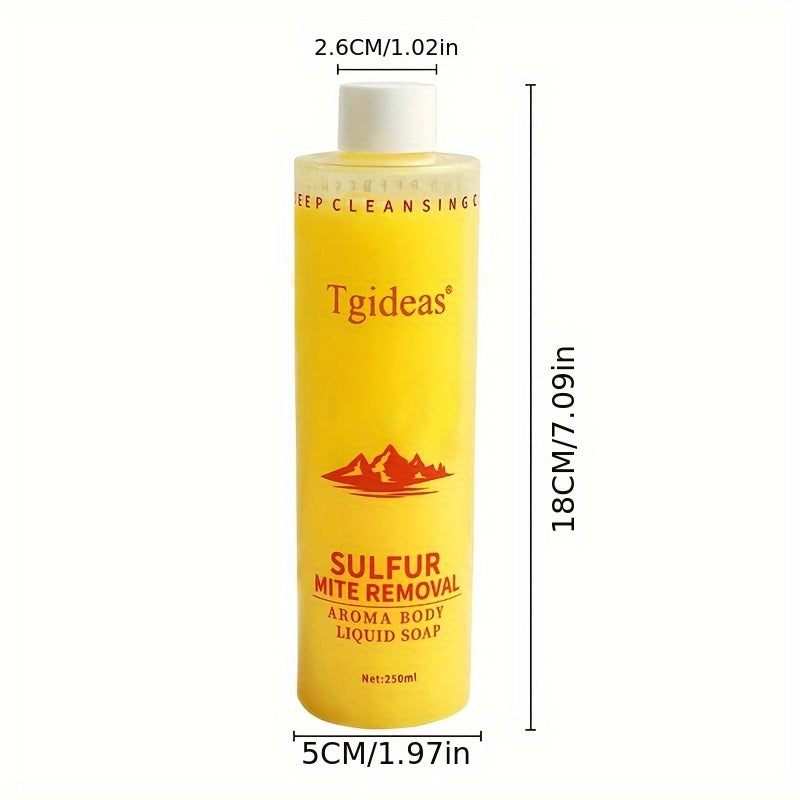 Buy 1 Get 1 Free! "Tgideas Sulfur Soap Scented Shampoo & Body Wash 2-in-1 Cleansing Liquid, Gentle Cleansing and Care Product, Household Shampoo and Body Wash, Sulfur Soap Fragrance Cleansing and Care Product, Daily Use Cleansing Milk for Shampooing