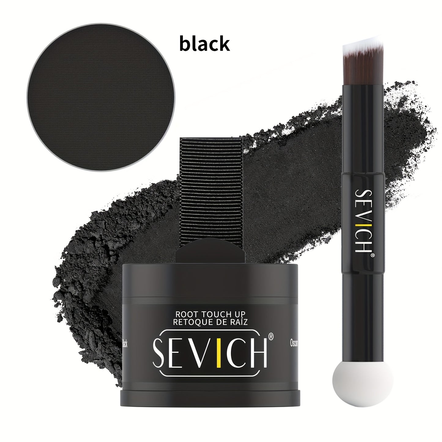 Hairline Powder Root Touch-Up Kit Waterproof Hair Shadow 4g + 4g Refill & Brush - Instant Grey Hair Concealer, Natural Eyebrow Powder for Men & Women, Long-Lasting Travel-Size Natural Finish