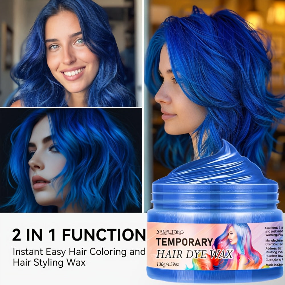 130G Temporary Hair Dye, Instant Color Hair Dye, Suitable for Temporary Party Gatherings, Hair Styling, Dyeing, Hair Wax, Dazzling Hair Colors, Quick Hair Dye, a Must-Have for Halloween