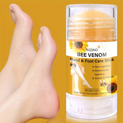 Bee Venom Skincare Care Set 5pcs — Vitamin C Moisturizing & Nourishing Full-Body Kit for Lip, Face, Neck, Hands & Feet, Lightweight Non-Greasy, Fast Absorbing