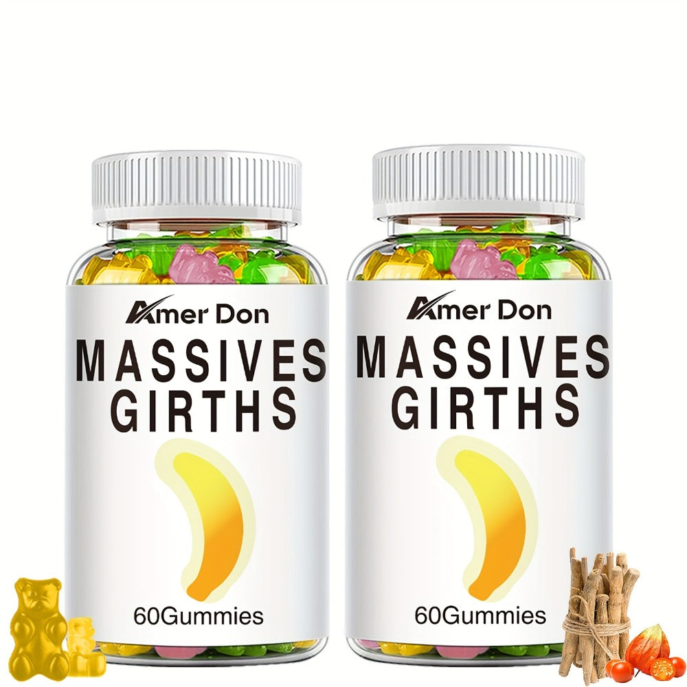 [Ashwagandha Gummies] Men's Gummies, Ashwagandha, Premium Active Formula, for Men's And Women's Active Lifestyle - 120/240/360 Gummy Bears