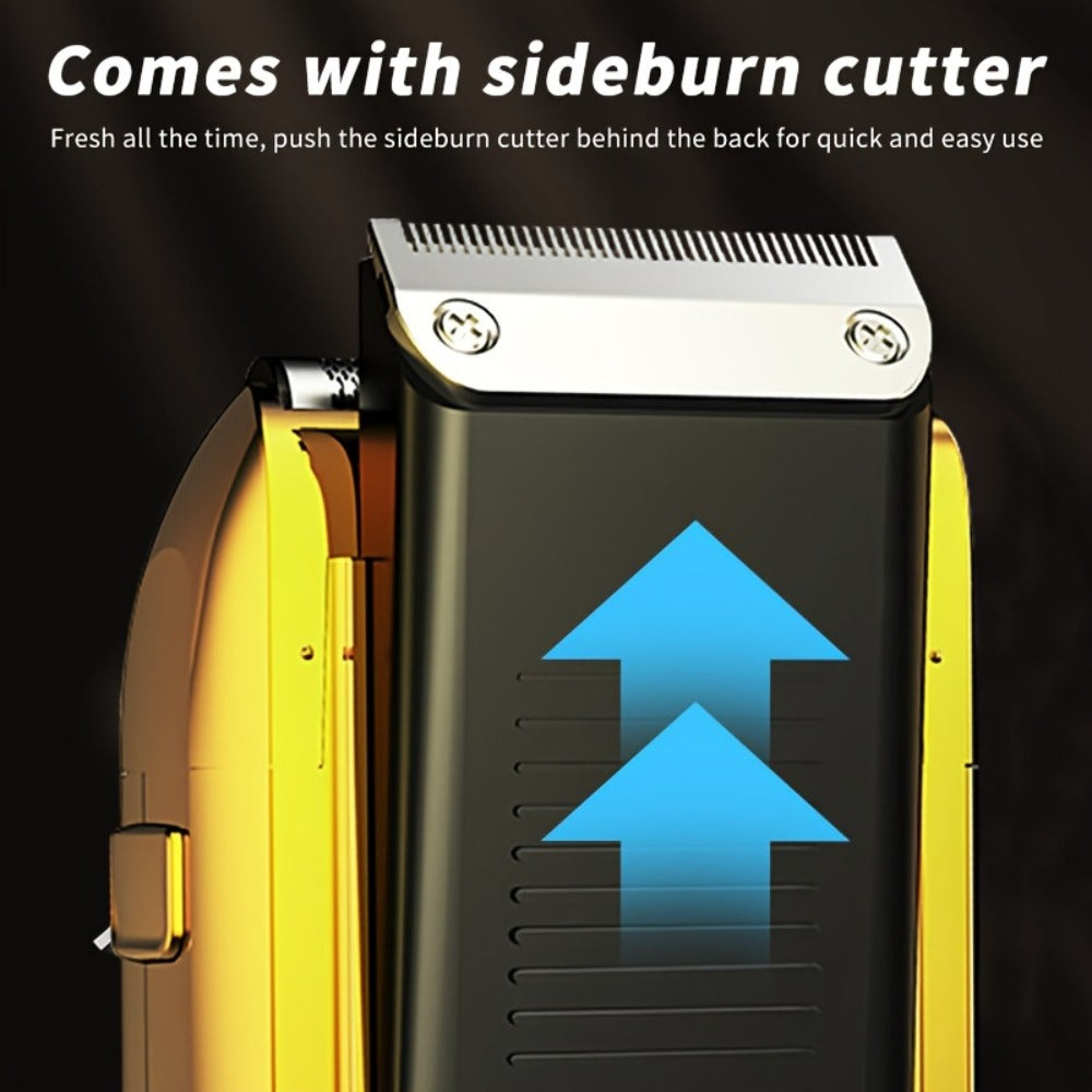 2-in-1 Bald Hair Trimmer, Electric Razor Band Barber Clippers, Aluminum Foil Head - Professional USB Rechargeable Electric Razor, Gentle Beard Hair Trimmer, Festivals & Christmas Gifts