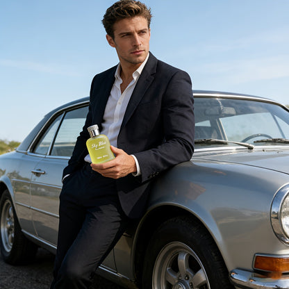 Men's Cologne Eau de Parfum Sky Blue - Bergamot Rosemary & Oak Moss Long Lasting Fresh Masculine Fragrance, No Propylene Glycol, Everyday Scent & Gift for Him