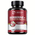 [Berberine + Ceylon Cinnamon] Berberine + Ceylon Cinnamon - Support Healthy Cholesterol Levels, Heart Health, Berberine HCI Dietary Supplement - 120pcs