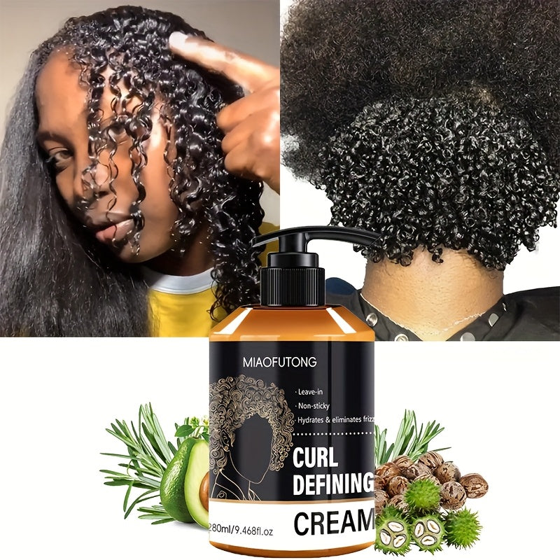 9. 468 Fl. Oz Men'S Curl Defining Cream - Leave-In Styling Cream, Contains Moroccan Argan Oil, Coconut Oil, And Shea Butter, Creates Visibly Bouncy Curls And Frizz-Free Waves, Long-Lasting Elasticity, Moisturizing And Enduring Styling