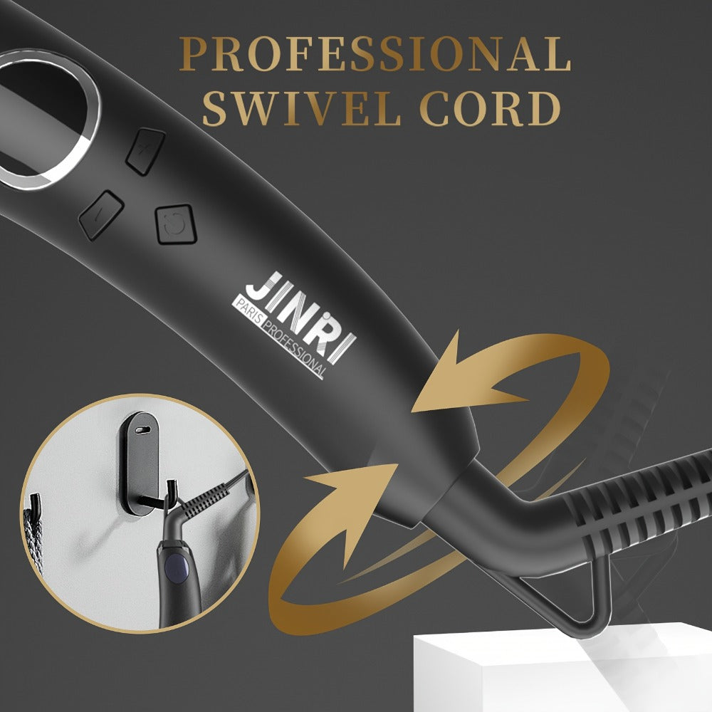 Hair Straightener Brus, 30S Fast Ceramic Hair Straightener Comb & Iron with Anti-Scald, Travel & Salon, Best Soft Round Touch Body for Home, Black