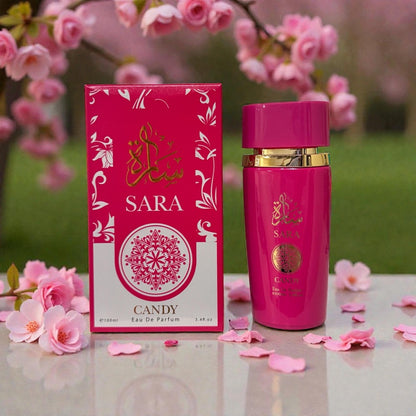 Eau de Parfum for Women - Sara Candy 100ml Perfume with Lavender Pear Coconut Vanilla Notes | Long Lasting Aromatic Fragrance Spray 3.38oz