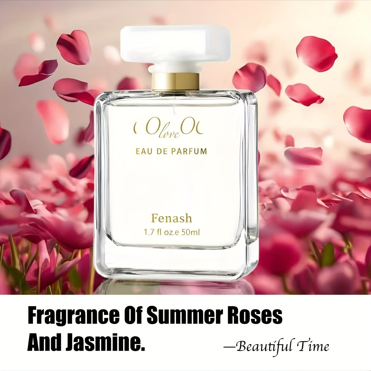 MISS COO Floral Perfume - Citrus Notes, Bergamot, Jasmine, Rose & Musk Scent, Perfect for Daily Outings, Work, Dating, Christmas & Black Friday Gift
