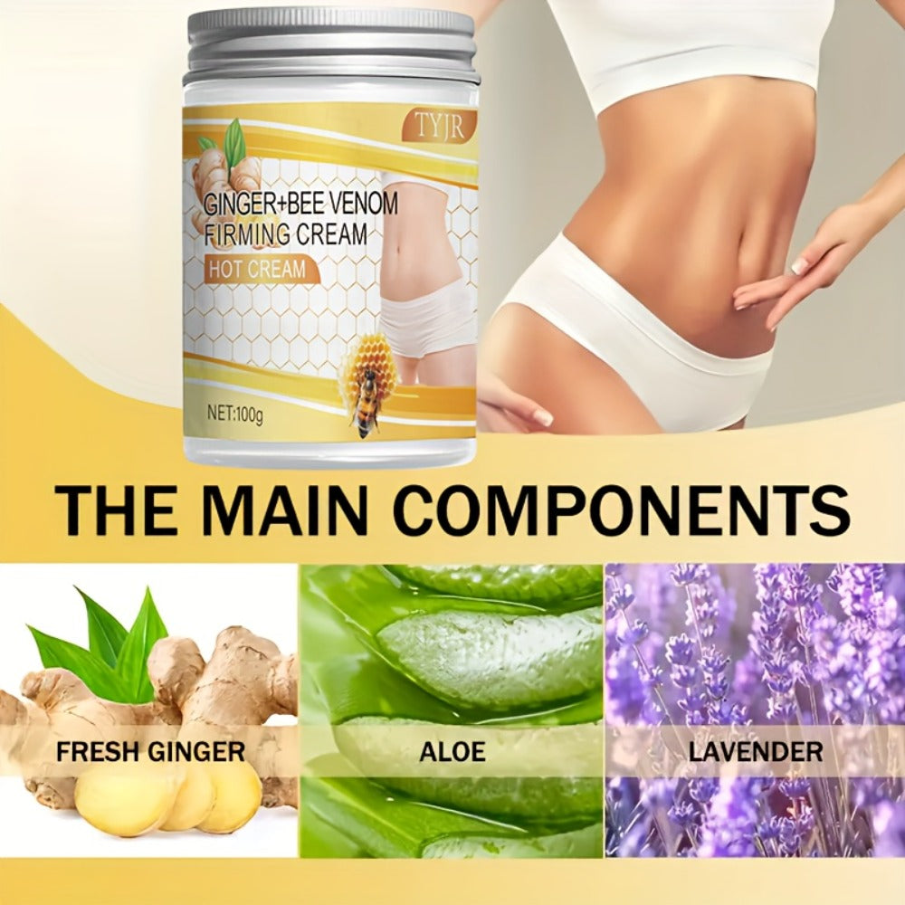 Body Firming Cream with Glycerin and Vitamin E - 4 Pack 100g/3.52oz Each Moisturizing Toning Lotion for Abdomen Arms Legs Back Waist Skin Tightening All Skin Types Daily Care