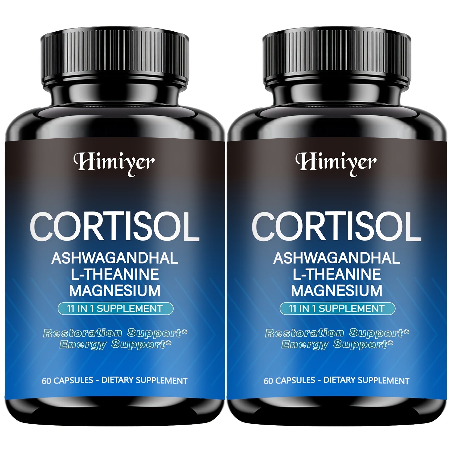 60 Capsules - 11-in-1 Hormone Balancing Stress Management Supplement - CORTISOL - Balances Cortisol And Energy, Restful Sleep And Mood Boost, with Rhodiola Rosea, Ashwagandha, Theanine And Magnesium