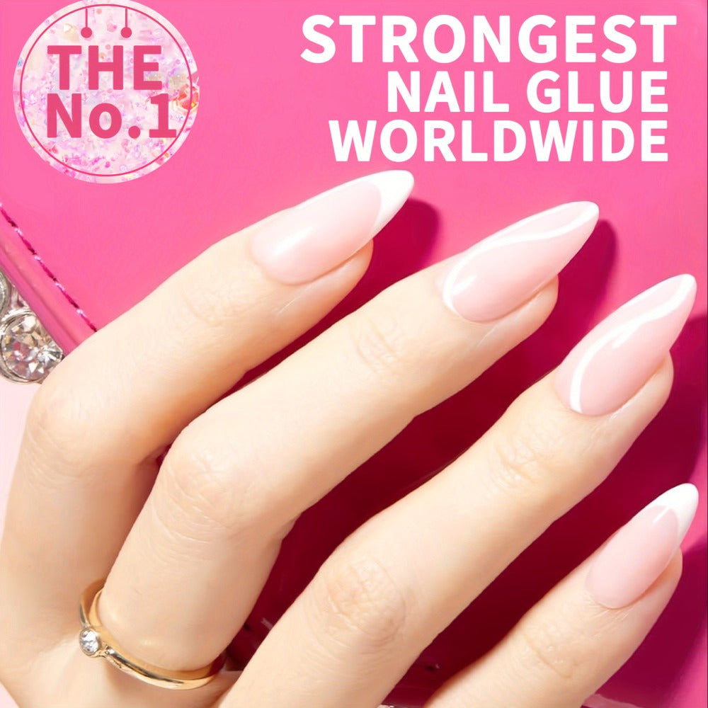 14pcs Quick-Dry Nail Glue, A Total Of 1.28oz, Super Strong Nail Glue 12pcs Of 0.07oz & 2pcs Of 0.24oz, for Acrylic & Fake Nails, Long-lasting, No Lamp Required, Super Strong Nail Glue for Press-Ons & Rhinestones, for Nail Salon Home DIY, Nail Salon