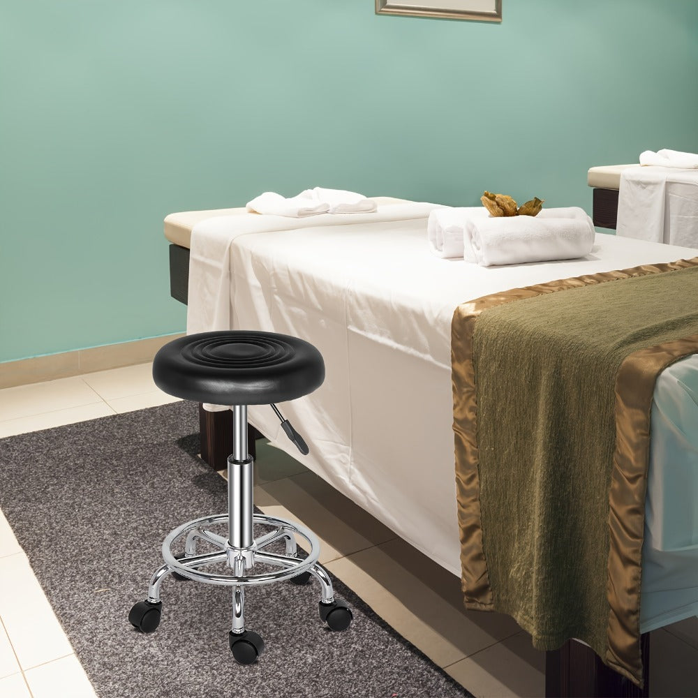 Round Stool with Lines Rotation Bar Stool