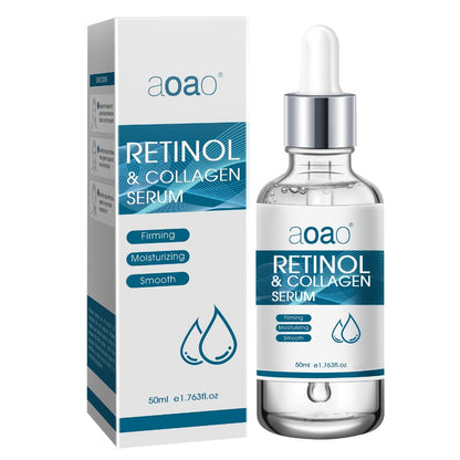 Retinol Face Cream with Collagen - Firming Moisturizing Anti-Aging Facial Cream for All Skin Types - Day and Night Skin Care Cream for Women & Family 130g / Retinol Essence