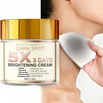 Brightening Cream with Vitamin C & Niacinamide Dark Spot Corrector for Underarms Intimate Areas Buttocks Thighs Hypoallergenic Unscented Moisturizer Dry Skin 2pcs