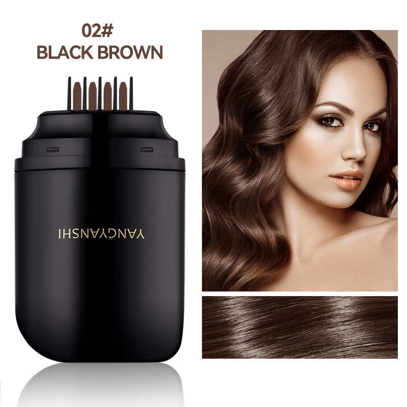 Hair Dye Stick Gray Hair Coverage Root Touch Up Pen - Instant Waterproof Sweatproof Colorfast Hair Color Stick Does Not Stain Clothes Natural Black Brown