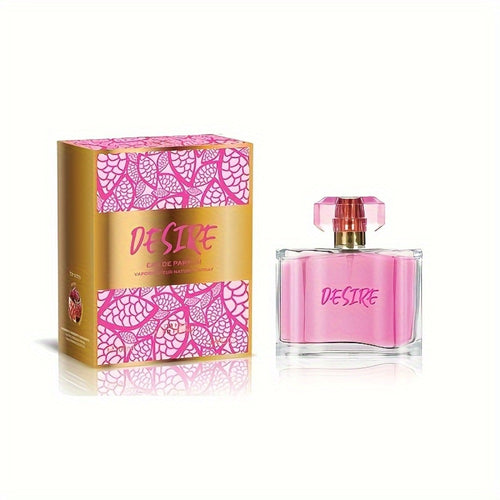 Floral Peony Perfume for Women United Scents Desire EDP 3.4oz 100ml Pink Pepper Adzuki Long Lasting Ladies Fragrance Spray Gift for Her