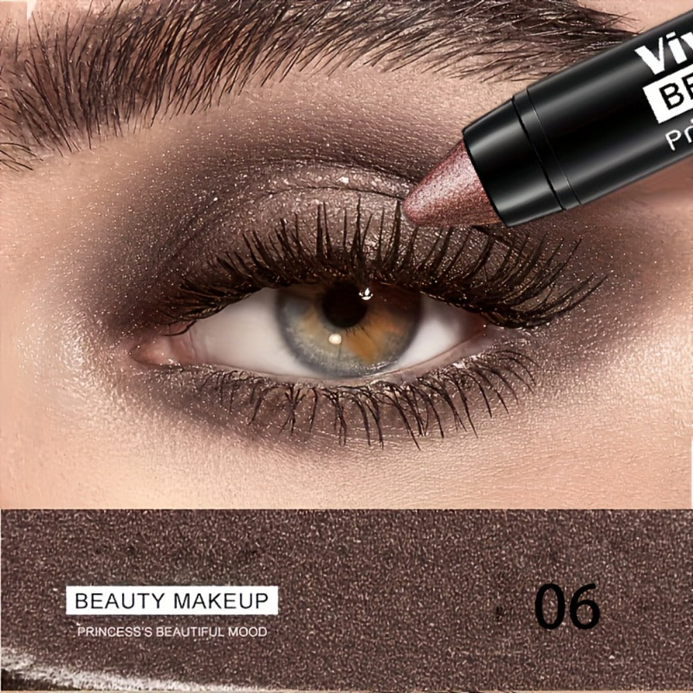 Eyeshadow Sticks 7-Piece Set – Pop Color Matte Eye Makeup Pencils with Eyebrow Pencil, Easy Apply Smoky Eye Kit for Party, Daily & Festival Makeup