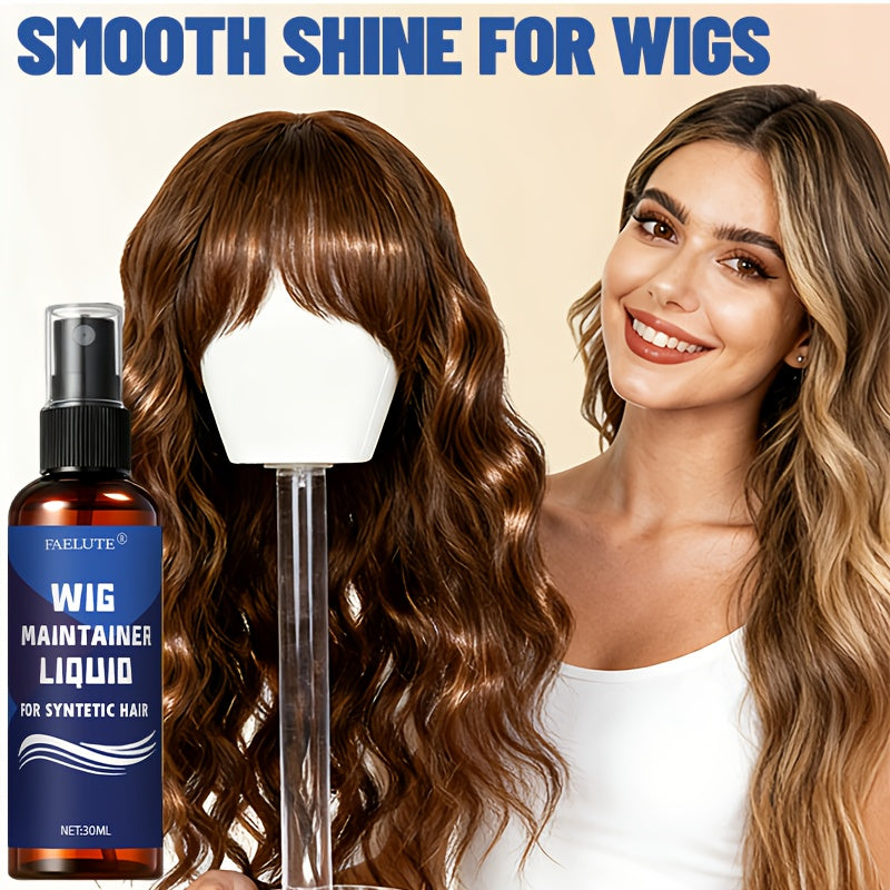 Wig Conditioning Mist Spray - Detangle And Smooth with Shine - Dry Rough Look - Anti-Frizz End - Light Mist, No Heavy Feel - for Synthetic And Wigs, Straight Curly Long Short Daily Styling