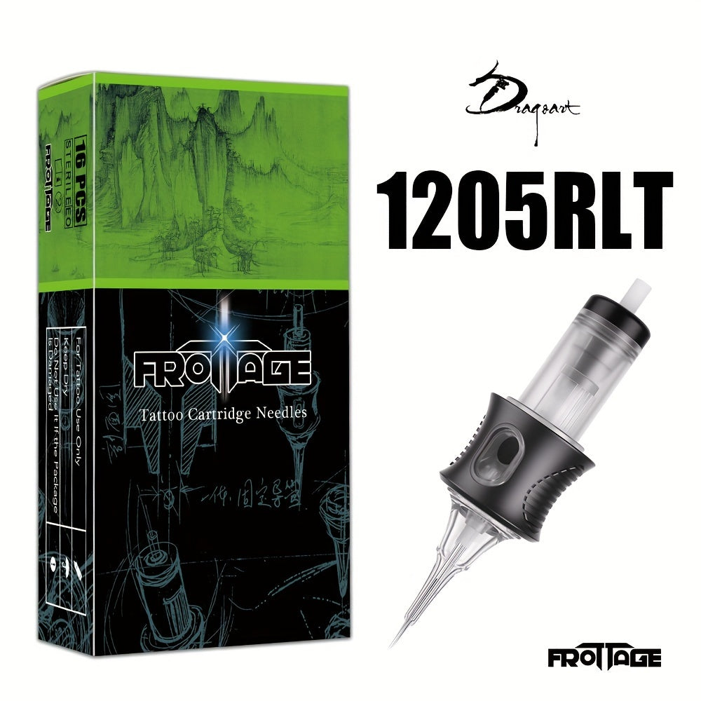 Tattoo Cartridge Needles Integrated Set High Transparency Tips Stable Assembly Round Liner Shader Curved Magnum M1 for Artists & Beginners 26 Sizes RL RS CM