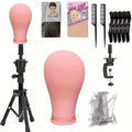 Adjustable Wig Stand 22 Inch Adjustable Reinforced Wig Stand with Mannequin Head | for Wigs, Cosmetology, Manikin Head Set