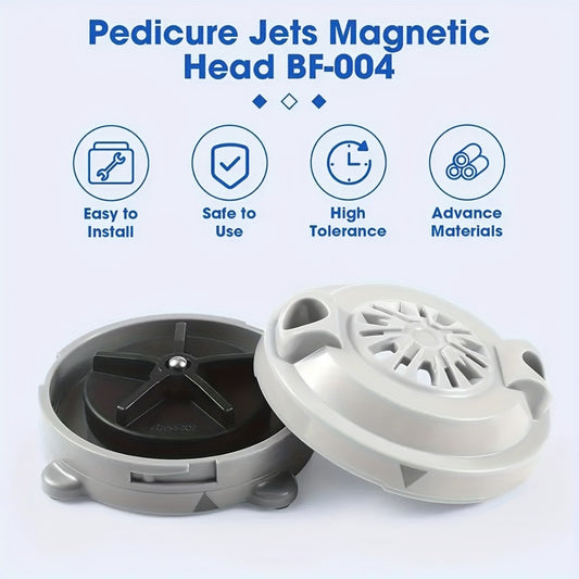 Magnetic Jet Head Motor for Pedicure Spa Chair Replacement Part with Propeller And Cap Pipeless Design for LURACO Durable Plastic Construction Easy to Clean Ideal for Hard Floors Spa Chair Motor Replacement Rotating Jet Head 4 Pin