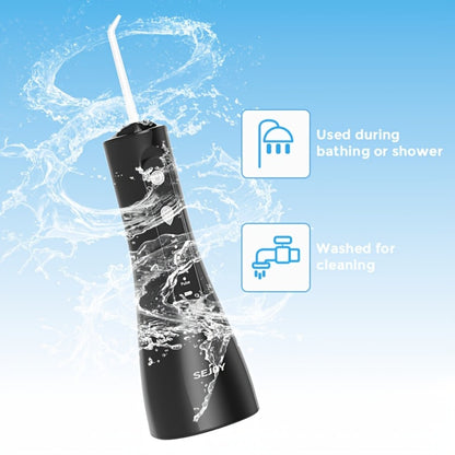 Water Flosser Portable Oral Irrigator - USB Rechargeable Dental Tooth Cleaner with 10.14oz Reservoir - Cordless Water Flosser for Home & Travel Use