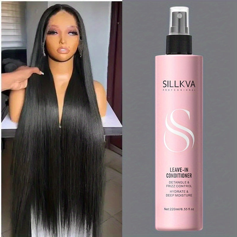 Sillkva Wig Care Essential Spray - Argan Oil & Vitamin E Enriched | Moisturizing & Strengthening Formula for Synthetic And Human Hair Wigs | Ready-to-Use Daily Leave-In Spray for Shine & Smooth Styling