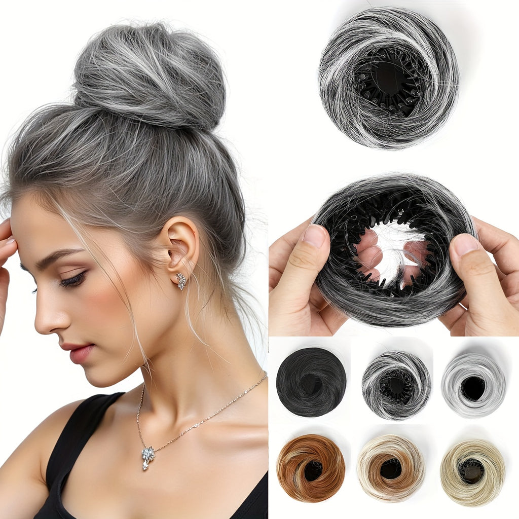 4-inch Magic Bun Hair Accessory for Women, Easy-to-use Headbands And Hair Clips, Perfect for Elegant High Ponytails, Made Of High-temperature Synthetic Fiber, Ideal for Weddings, Parties, And Formal Events, Suitable for Formal Occasions
