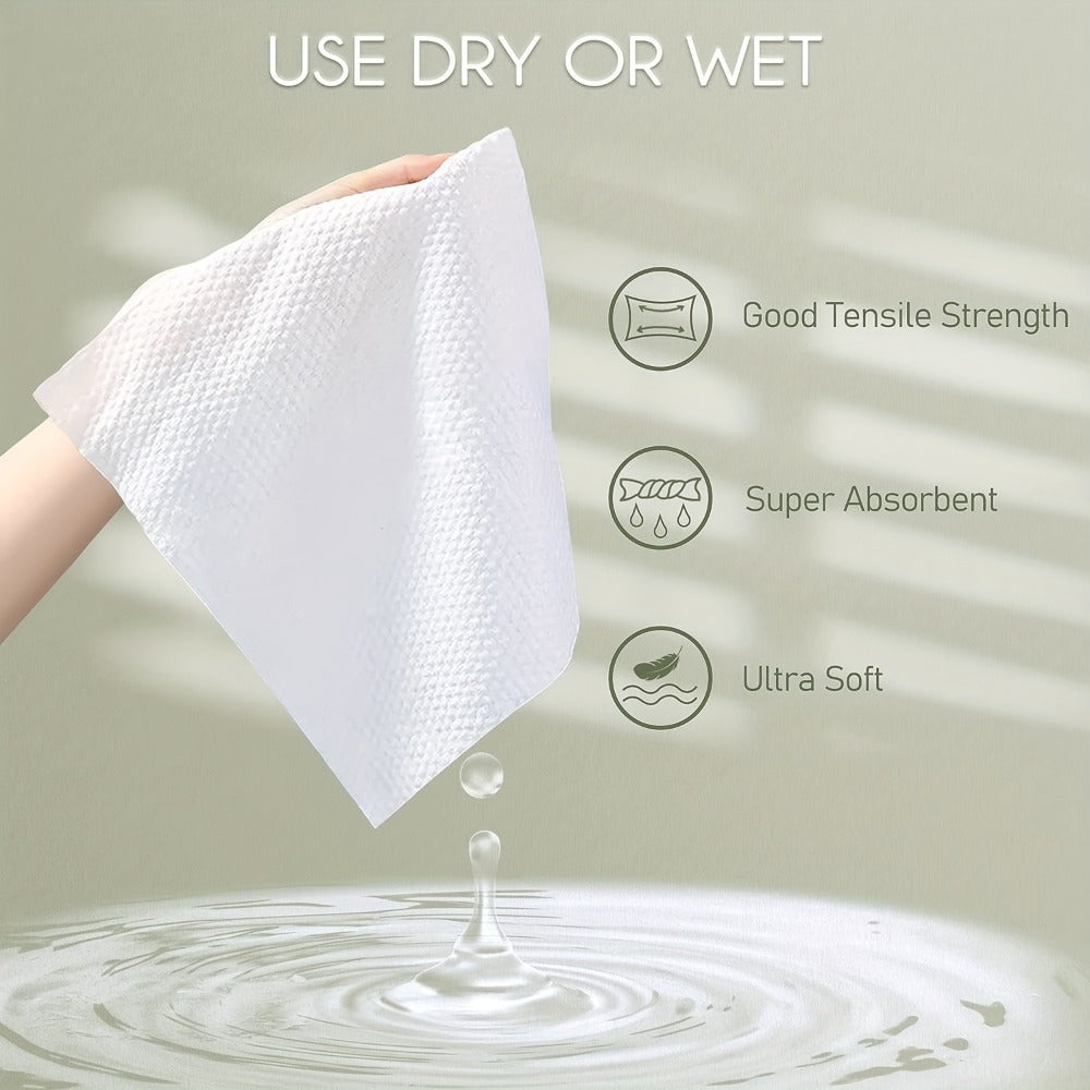 1/2/4pcs Disposable Face Towels Extra Thick Soft Cleansing Face Towels For Sensitive Skin, Makeup Remover, Cleansing, Care, Travel 10×12 Inch 60pcs/box