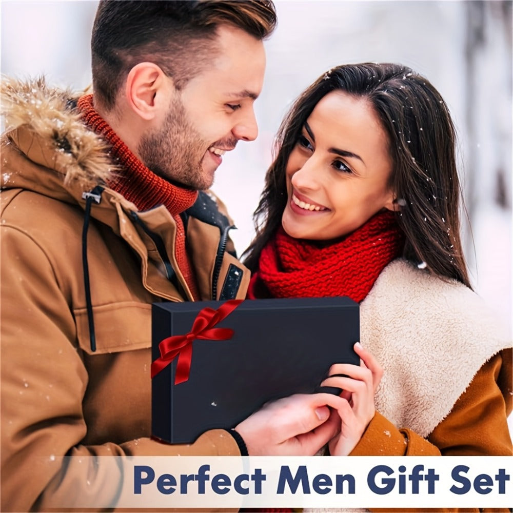 1 Set Upgraded Beard Grooming Kit, Men's Beard Care Kit with Beard Conditioner, Beard Oil, Beard Brush, Beard Comb, Beard Scissors And Storage Bag for Father. Valentine's Day Gift for Boyfriend, Male Friend, Birthday Gift