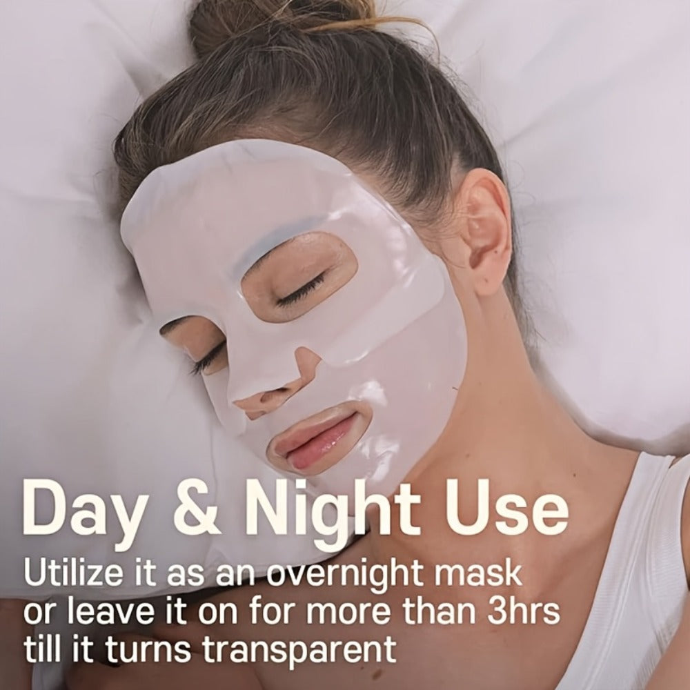 ROZINO 10-Pcs Bio-Collagen Mask Set - Intense Hydration for Dewy, Smooth & Glowing Skin! Alcohol-Free & Gently Lemon Scented, The Perfect Hypoallergenic Care & Holiday Glow for All Skin Types!(25Ml/ 0.845Fl.Oz)*10pcs
