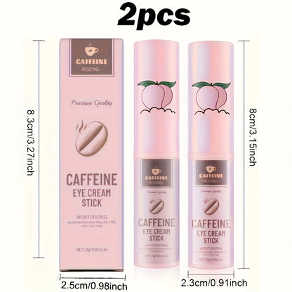 Eye Cream Firming Anti-Aging with Caffeine & Ceramide NP Reduces Dark Circles Puffiness Fine Lines Lifted Refreshed Look Skincare 2pcs