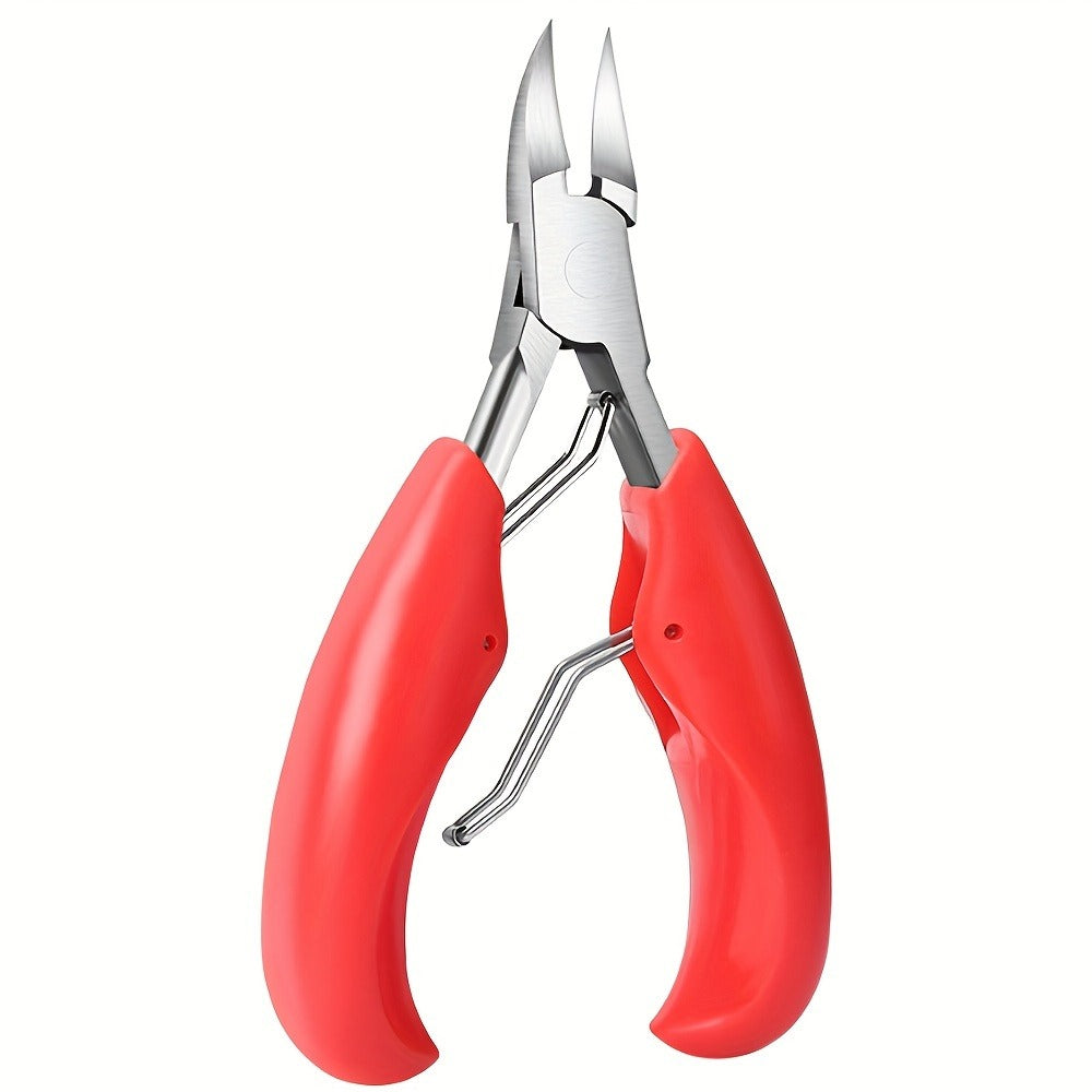 [3Pack Sharp Clippers] Nail Clippers for Thick Nail & Ingrown Toenails(3Pack), Toenail Clippers for Men, Women, Seniors, Sharp Curved Blade, Professional Pedicure Tool