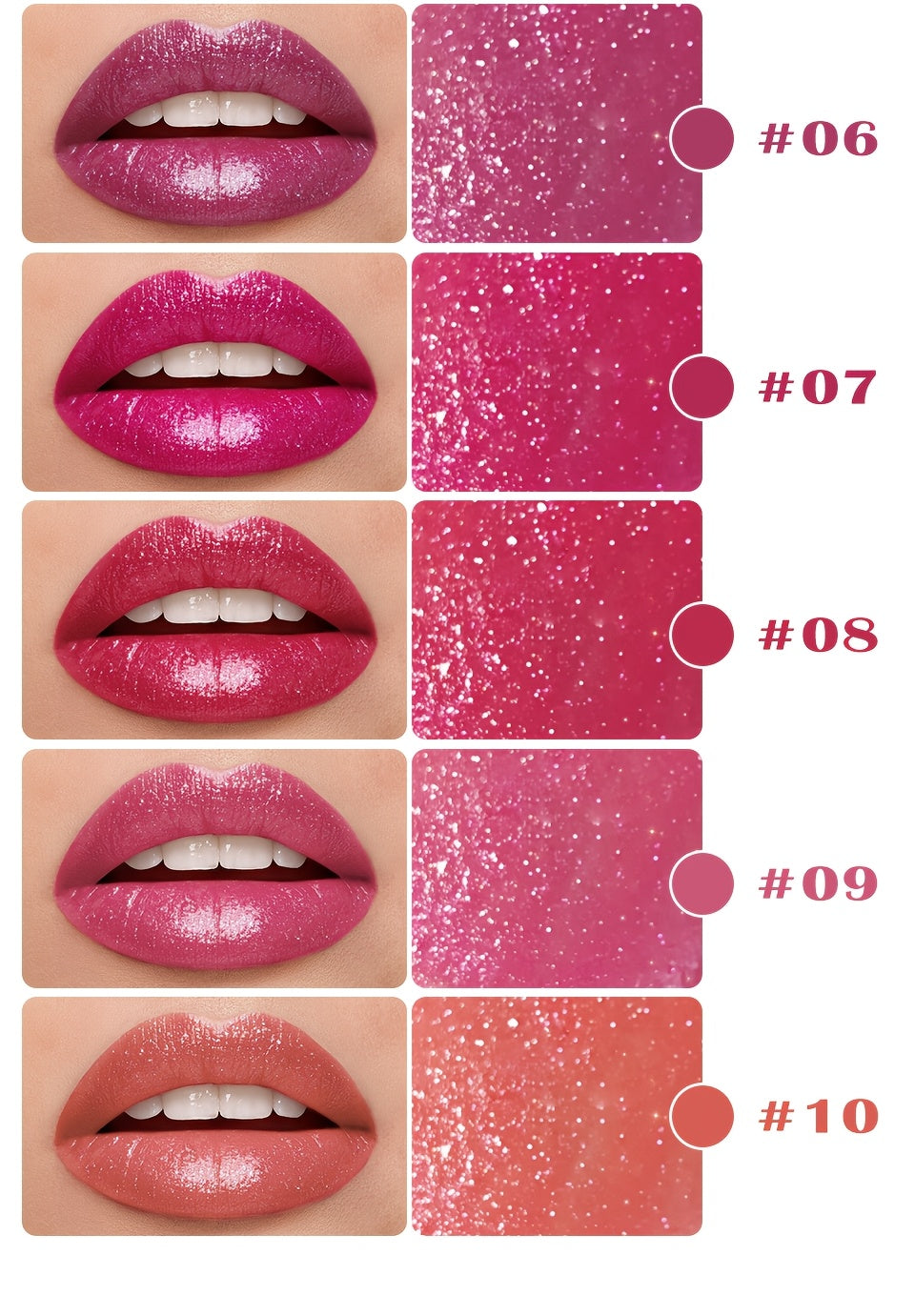 Five Sets Of Five-color Diagonal Lipstick, Lasting And Not Easy to Remove Makeup, Suitable for Beauty Lovers And Beginners to Use, The Perfect Gift
