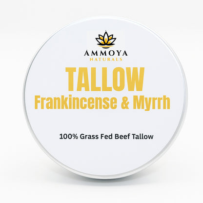 Tallow Balm Grass-Fed Moisturizer Natural Handcrafted Skin Balm for Dry Skin Hands Legs Body 3 Scents Chamomile Rose Honey Frankincense Myrrh Nourishing Whipped Tallow Skin Care Balm Unisex