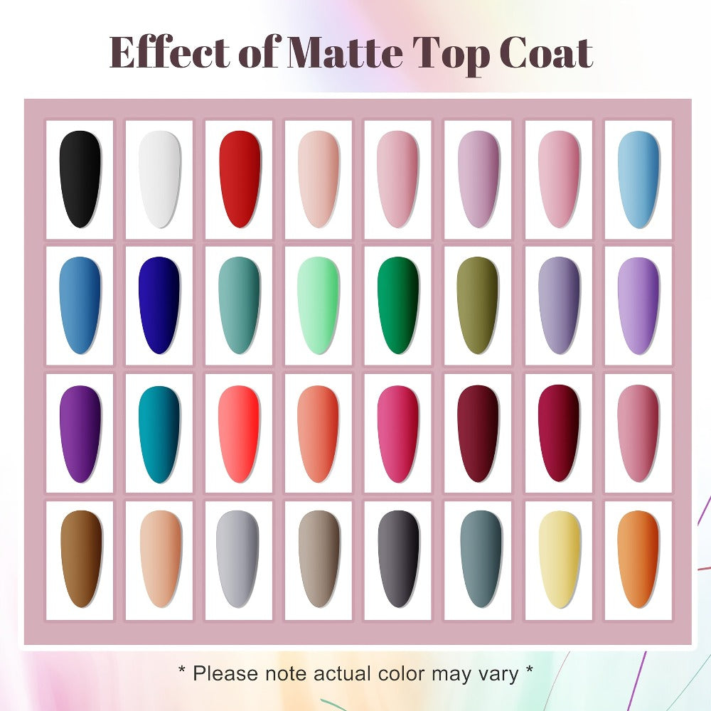 36pcs PC5 Gel Nail Polish Set - 32 Colors Gel Polish Kit Base Coat Glossy Matte And Glitter Top Coat Nail Polish Set Green Blue Red Pink Collection Gifts for Women