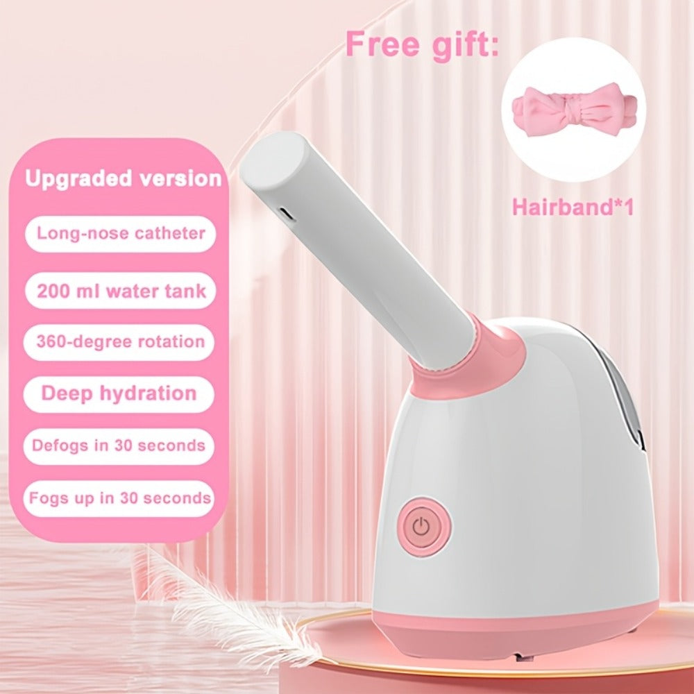 Facial Steamer Spa, Nano Ionic Facial Steamer for Deep Cleansing And Unclogging Pores, Warm Mist Humidifier Vaporizer for Facial Home Sauna SPA, Cleansing And Moisturizing Skin, Perfect Gift for Halloween, Christmas