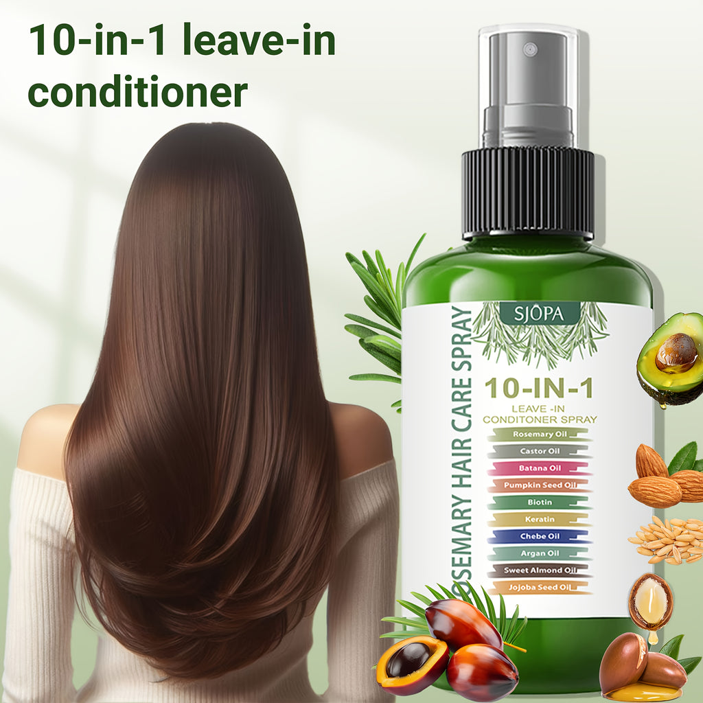 This 10-in-1 Hair Product Contains Argan Oil, Keratin, And Coconut Oil. It's A Leave-in Molecular Hair Mask Suitable for Dry Or Damaged Hair, Especially Hair Damaged By Chemical Treatments.